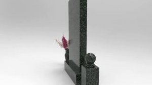 Памятник в виде двух арок из мрамора Коелга с цоколем из гранита Шокши женщине на могилу