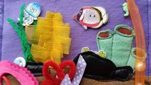 книжка из фетра для малышей "Море"