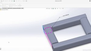 SOLIDWORKS. Сварной шов в сварной детали