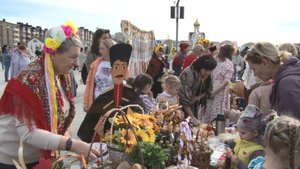 В Крещенском парке организовали казачью ярмарку