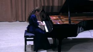 Ваганова Алиса, И.Бах ХТК Прелюдия и фуга C-dur 2том, С.Рахманинов Этюд-картина ор 33 es-moll, 1 тур
