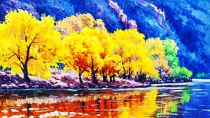 Золотая осень художника Андрея Шарабарина.