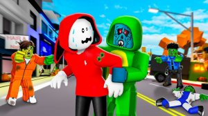 Почему Майки стал ЗОМБИ и укусил Джей Джея? Анимация Роблокс