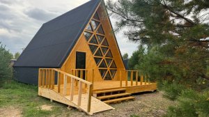 Каркасный дом афрейм c ремонтом 85 м²  на участке 600 м²