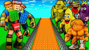 ВЫЖИВАНИЕ ЛЕГО БОССА НУБИНИ против БРЕЙНРОТА МЕМА в МАЙНКРАФТ