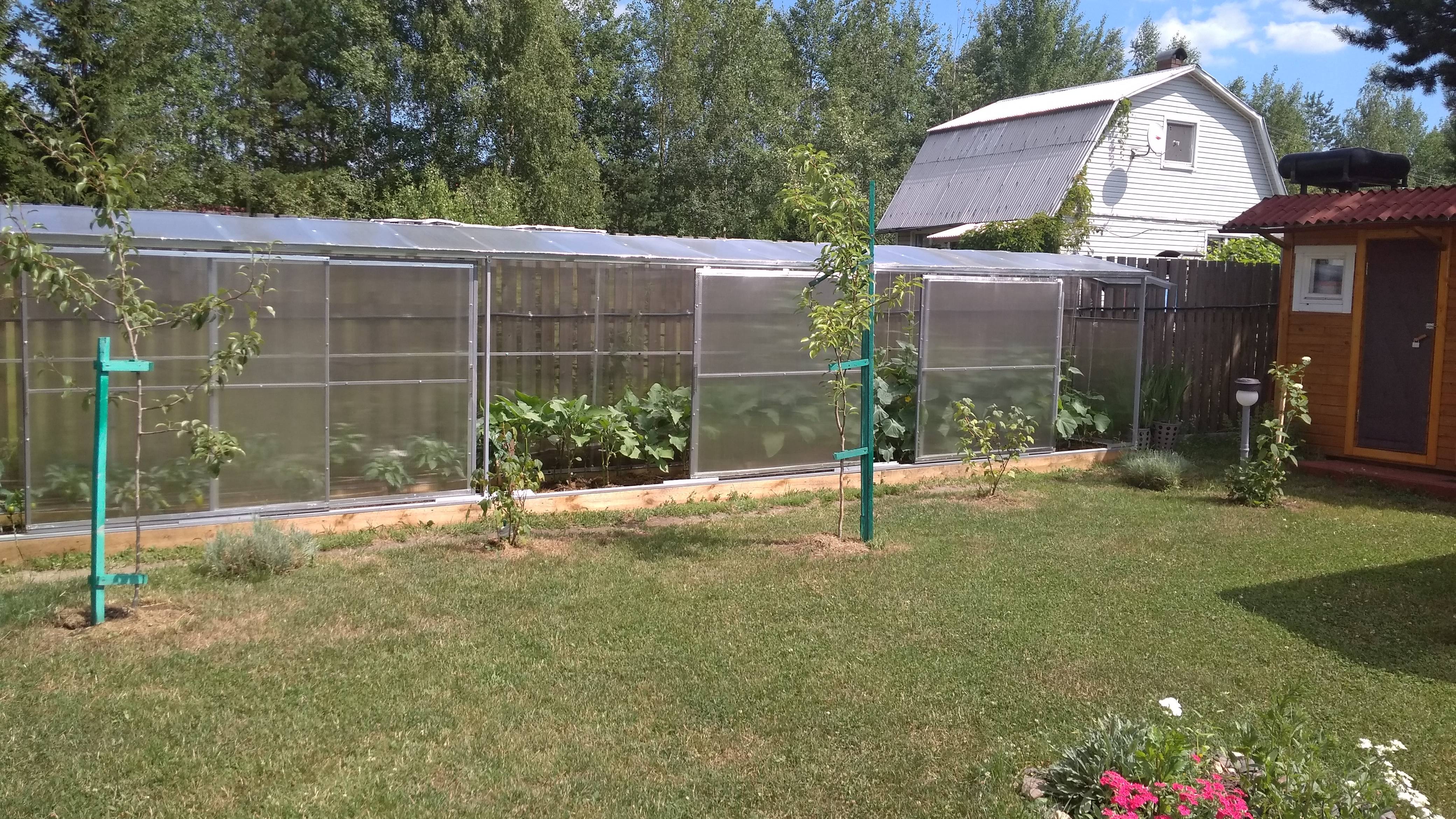 малая теплица по забору. смотреть онлайн