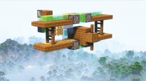 Работающий самолет в майнкрафте.