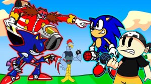 СОНИК, ЭГГМАН И КАКОЙ-ТО ПЕТУХ ПРОТИВ ВИТТИ ► Friday Night Funkin' Sonic and the Seven Symphonies