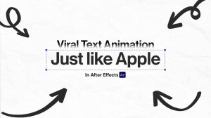 Вирусная текстовая анимация «Как Apple» в After Effects