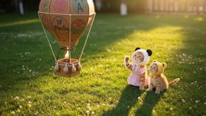 Как котики воздушный шар запускали