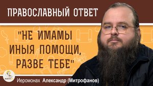 Почему, обращаясь к Богородице, мы говорим "не имеем другой помощи" ?  Иером. Александр (Митрофанов)