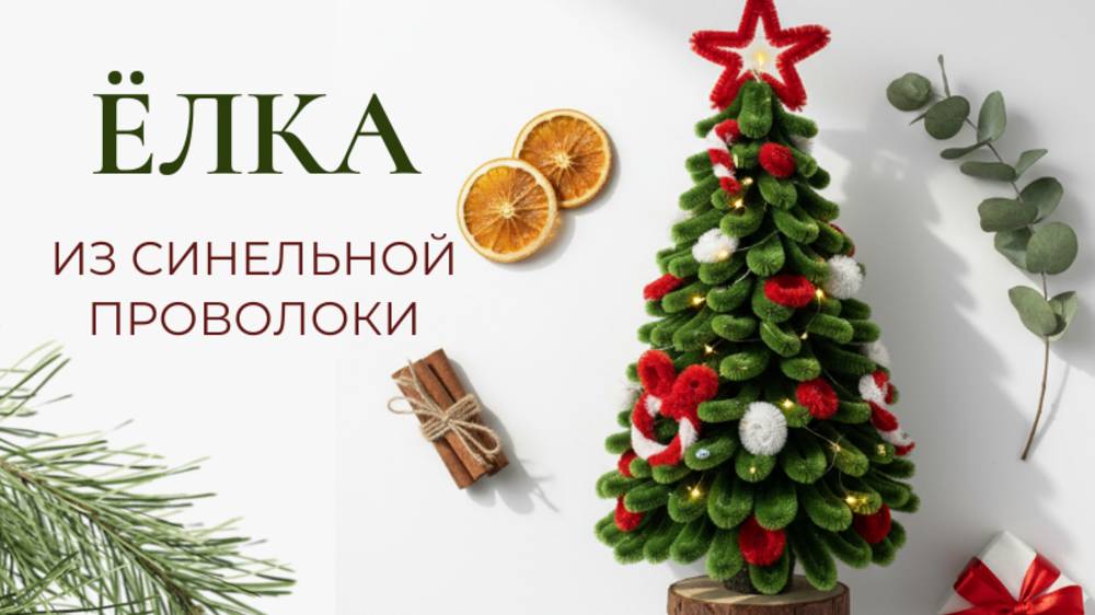 ЁЛКА ИЗ СИНЕЛЬНОЙ ПРОВОЛОКИ. ИНСТРУКЦИЯ смотреть онлайн