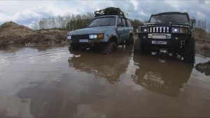 RC Hummer против Land Cruiser 80 на бездорожье