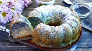 Привлечёт внимание МАКОВЫЙ КЕКС НА МОЛОКЕ