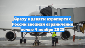 Сразу в девяти аэропортах России вводили ограничения ночью 4 ноября 2025