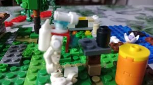 лего анимация мини человечки против скелетрона бенкля