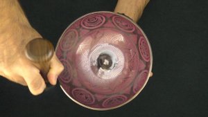 Поющая чаша Шивалингам Color 22 см Ре# 156 Гц, Ля 447 Гц