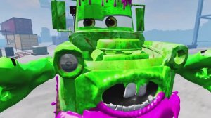 ЭПИЧЕСКИЙ ПОБЕГ ОТ ОГРОМНОГО ЗЕЛЕНОГО МОНСТРА В BEAMNG DRIVE