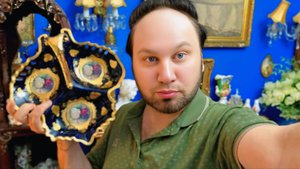 Блошиный рынок Иван Рыбников  #фарфор #винтаж трансляция с  ютуб