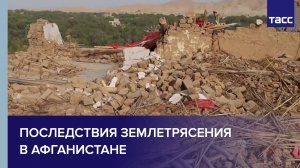 Последствия землетрясения в Афганистане