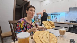 ОТЧИТАЛАСЬ перед Вованом за проделанную РАБОТУ! Приготовила ужин! ОБЖИРАЕМСЯ блинами ОТ ПУЗА! Влог