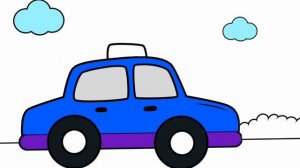 Раскраска онлайн для детей. Развивающее видео. Красим машинку.