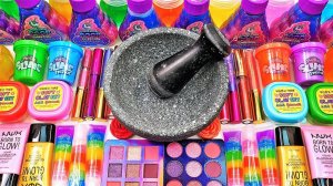 Глиттер из косметики для макияжа глянцевым слаймом АСМР ❤️