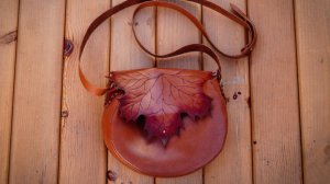 Как сделать сумку из кожи.