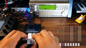 Picotracker as a MIDI sequencer with Yamaha MU2000 EX