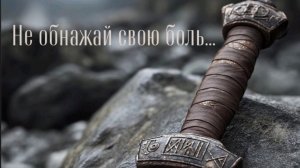 НЕ ОБНАЖАЙ СВОЮ БОЛЬ…