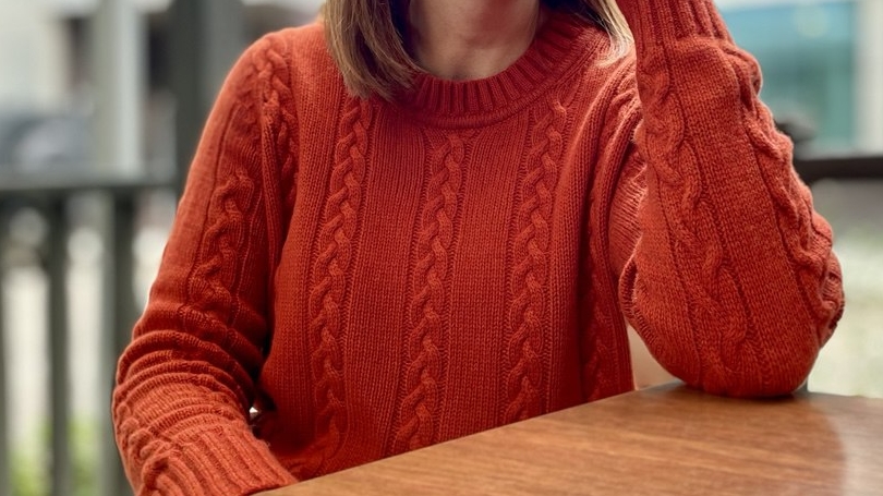 Колосок на однофонтурной вязальной машине