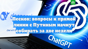 Песков: вопросы к прямой линии с Путиным начнут собирать за две недели