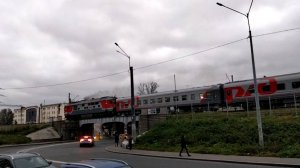 ТЭП70-0350 с поездом № 79 Санкт-Петербург – Калининград