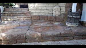 ступеньки  из  арт  бетона  и  скульптуры  для  дачи  работа  Сергея  из   города   Сочи.