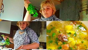 Жизнь в деревне. Убираю двор. Готовлю обед