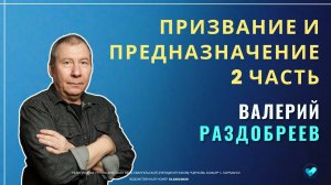 Валерий Раздобреев | Призвание и предназначение. Часть 2  | 02.11.2025
