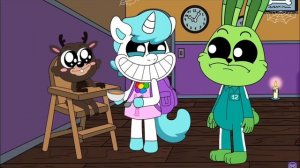 Мультик,Smalling Critters and Deidame Critters и олень из 99 ночей.