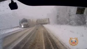 Момент аварии в Иркутской области