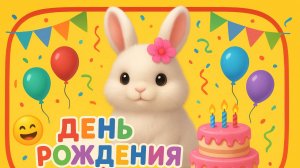 День рождения Зайки - мультик для самый маленьких развивающий ! Лайк Настя