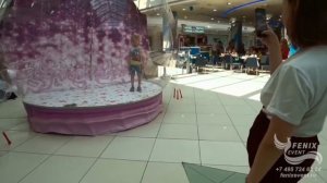 Фотозона гигантский шар на встречу гостей в Москве - оригинальная фотозона в шаре на корпоратив