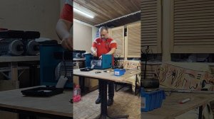 фрагмент сборки станка для чистки цветов