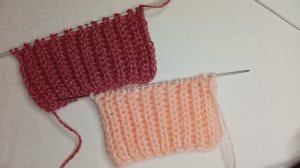 Английская резинка спицами (2-й вариант, без накидов). Патентная резинка