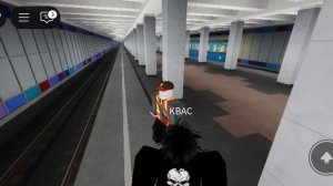 играю в автоматическое московское метро  роблокс. маршрут Выхино --﹥Таганская.
