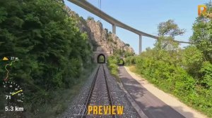 🚄 4К SmartTV ➤ Чаплина - Сараево (ж.д. Сараево – Плоче, Босния и Герцеговина, июль 2025 г.)