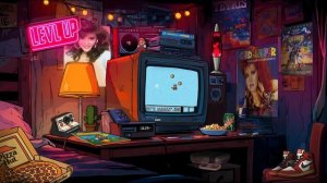 Arcade Room ’90 ⧸⧸ Super Mario & Retro Synthwave Nostalgic 80s Ambiance Beats