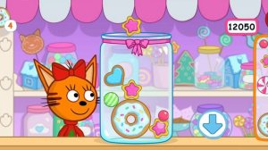 Три Кота Мультфильм Игра в карамельки