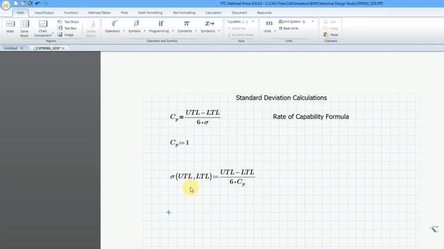 019-01 Creo Parametric - Statistical Design Study Part 1 - Calculating Standard Deviation with Mathc