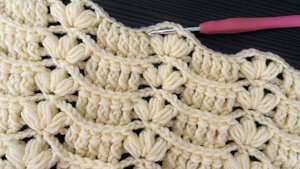 Красивый вертикальный узор крючком - Вязание крючком