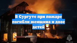 В Сургуте при пожаре погибли женщина и двое детей