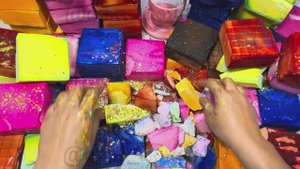 ASMR !!! 50 разноцветных хрустящих блоков 🤩🤩